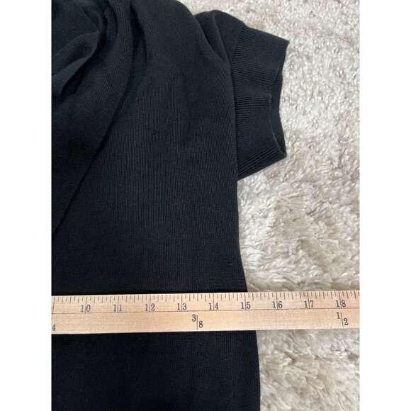 Calvin Klein Merino Wool Black Sweater dress‎ size S/M - Picture 7 of 8